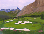 Kananaskis Golf acrylic SOLD