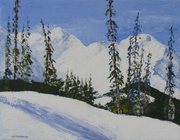 Kananaskis winter acrylic