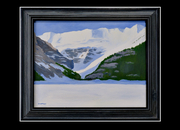 Lake Louise winter acrylic