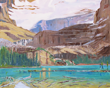 Lake O'Hara acrylic