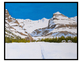 Lake O'Hara winter ski acrylic