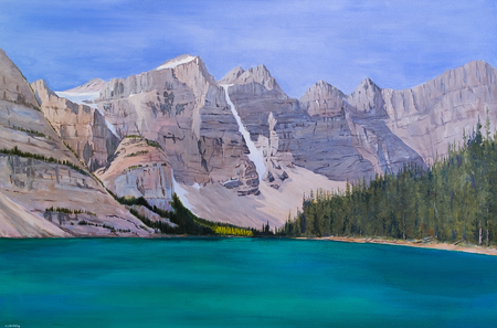 Moraine Lake acrylic