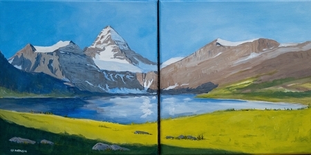 Mt. Assiniboine Acrylic - DIptych